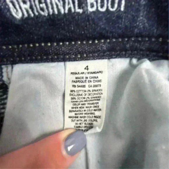 American Eagle Women's Bootcut Stretch Jeans Size 4 Blue Medium Wash - Picture 9 of 12